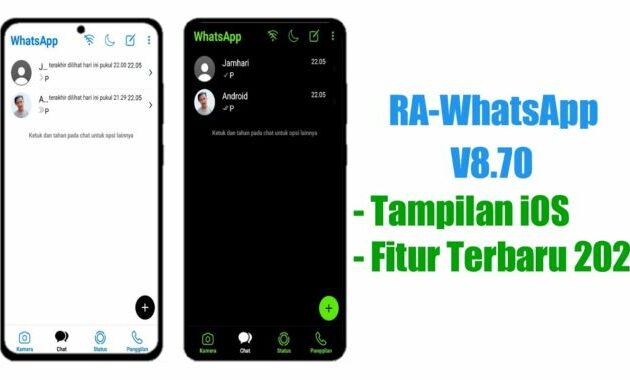 RA WhatsApp iOS 2021